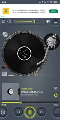 Vinylage Player android App screenshot 2